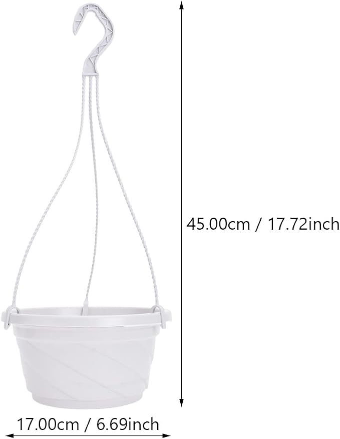 DOITOOL 10 Pack Hanging Plastic Pots - Image 3
