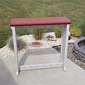 Single Bar Redwood Top & Warm Grey Base Ideal by LeisureAccents