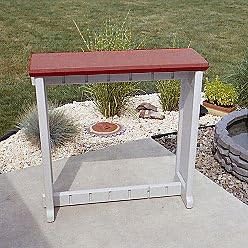 Single Bar Redwood Top & Warm Grey Base Ideal by LeisureAccents