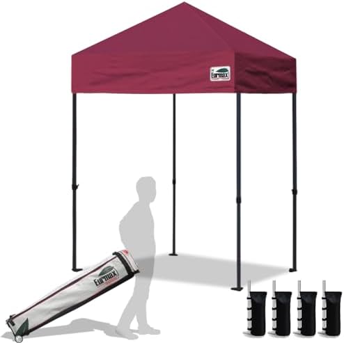 Eurmax USA Standard 5'x5' Patio Pop Up Canopy Tent Commercial Instant Canopies by Eurmax