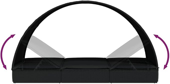 vidaXL 2-Person Patio Sunbed - Image 6