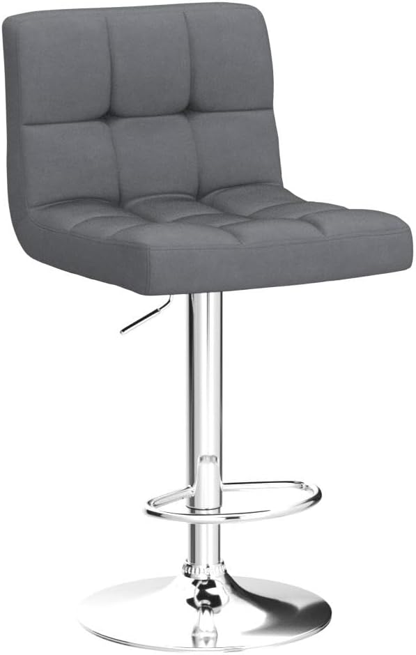 Yaheetech Bar Stools Set of 4, Velvet Fabric Swivel Barstools, Height - Image 5