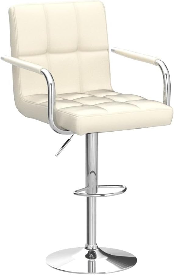 Yaheetech Bart Stools Set of 4, PU Leather Adjustable Barstools - Image 4