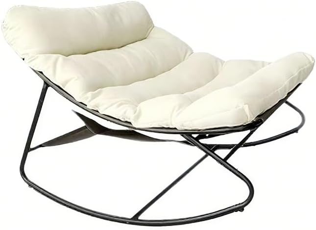 Patio Outdoor Rocking Chair, Oversized Papasan Rocking Chair - Image 8