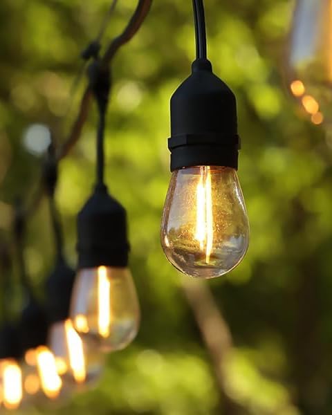 BRIMAX 2W Outdoor String Lights 25FT, Patio Lights Commercial Grade - Image 2