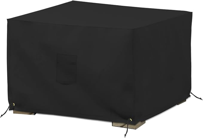 Covers & All Square Ottoman Cover, 12 Oz Waterproof UV & Weather Resistant by CoversAll