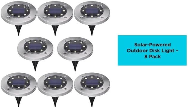 BLACK+DECKER Solar-Powered Outdoor Disk Light - Image 2