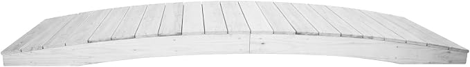 10 FT WHITE Amish Made Pinewood Heavy Duty Garden Bridge by Unknown