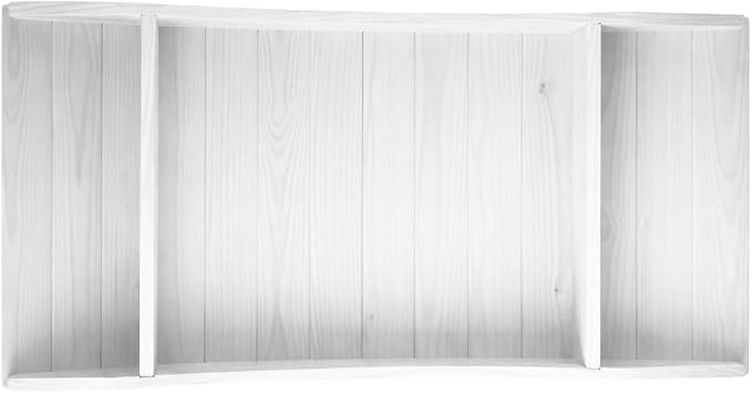 6 FT White Amish Made Pinewood Heavy Duty Garden Bridge - Image 5