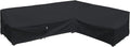 Heavy Duty Outdoor Sectional Sofa Cover, Waterproof 600D Patio Sectional Couch by Flexiyard