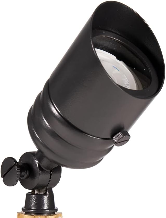 VOLT Fat Boy 12V Brass Outdoor Mini Spotlight by VOLT