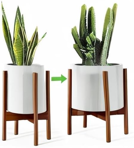 MUDEELA Plant Stand for Indoor Plants: Adjustable Width Fits 8–12 Inch Pots - Image 7