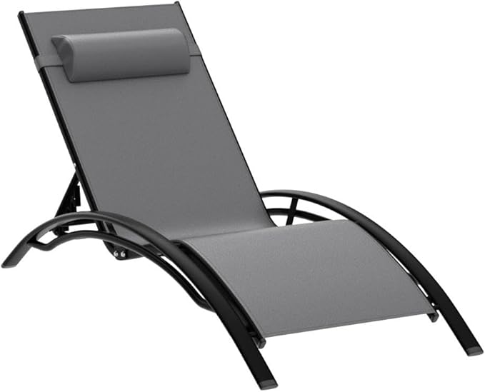 PURPLE LEAF Patio Oversized Chaise Lounge Chair Set - Image 4