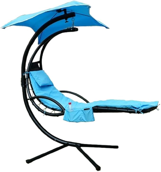 Hanging Lounge Chair Replacement Cushion and Umbrella Set – Rust Color - Image 4