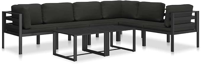 vidaXL Sectional Middle Sofa Anthracite - Image 6
