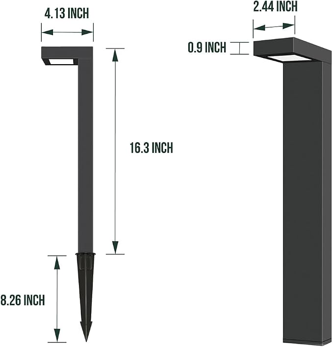 GKOLED 4-Pack Low Voltage Landscape Lighting, Pathway Lights, 3W 9-15V AC/DC - Image 4
