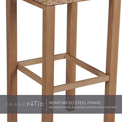 Grand patio 2 Piece Outdoor Tropical Paradise Tiki Bars Stools, Phuket Islander - Image 3