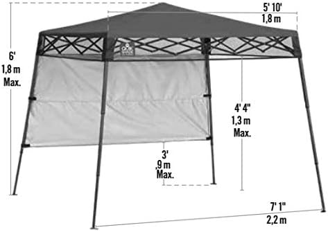 Quik Shade Go Hybrid 6' x 6' Sun Protection Pop-Up Compact and Lightweight 7' x - Image 16