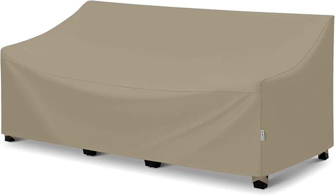 SunPatio Outdoor Couch Cover 80 Inch, Heavy Duty Waterproof 3-Seater Patio Sofa by SunPatio