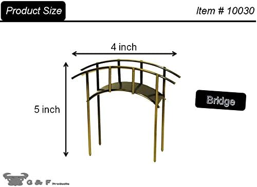 G & F Products MiniGardenn 10030 Fairy Garden Miniature Mini Bridge - Image 3
