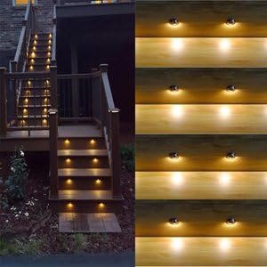 FVTLED Pack of 30 Warm White Low Voltage LED Deck Lights kit Φ1.38 Outdoor - Image 2