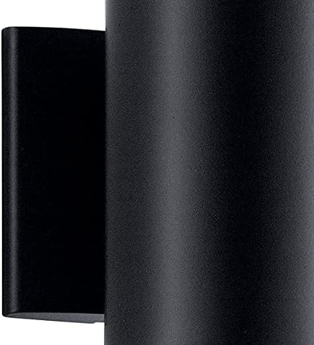Kichler Cylinders 7" Outdoor Wall Sconce in a Black, 1-Light Exterior Wall Light - Image 8