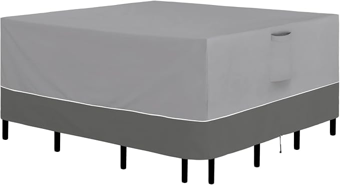 Easy-Going Patio Furniture Cover 56"x56" Square Outdoor Table and Chair Set by Easy-Going