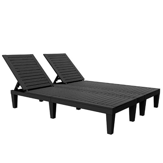 YITAHOME 2-in-1 Outdoor Chaise Lounge Chairs by YITAHOME