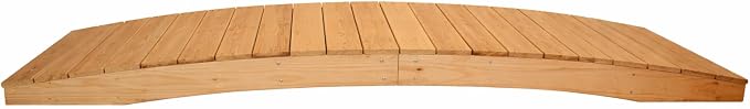 10 FT NATURAL Amish Made Pinewood Heavy Duty Garden Bridge by Unknown