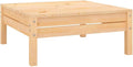 vidaXL Solid Pinewood Patio Footstool by vidaXL