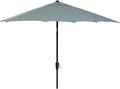 Hanover Montclair 9' Market Outdoor Umbrella in Ocean Blue, All-Weather UV and by Hanover