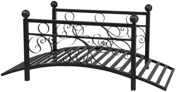 Elegant Steel Garden Bridge by Unknown