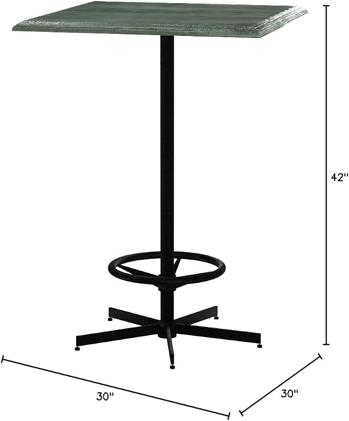 HBS OD214 42" Tall Indoor/Outdoor All-Season Pub Table - Image 2