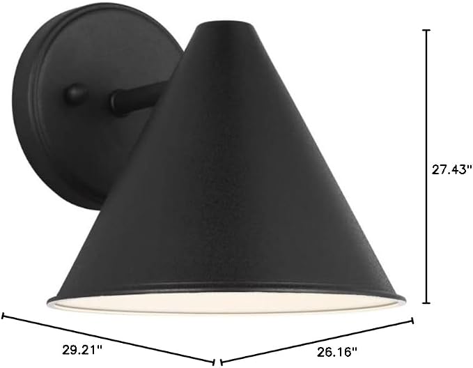 Generation Lighting 8438501-12 Crittenden Dark Sky Compliant Metal Cone Outdoor - Image 8