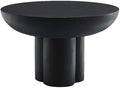Modway EEI-6760-BLK Caspian Round Concrete Coffee Table by Modway