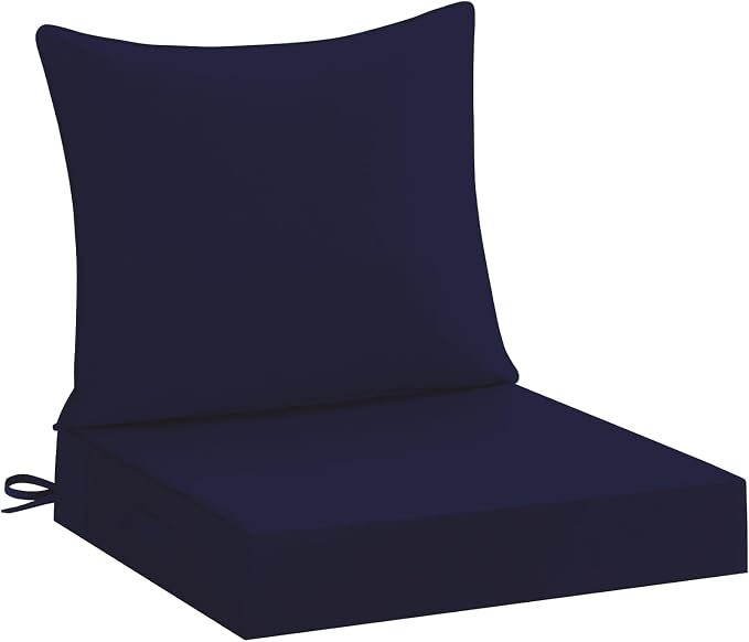 downluxe 19x19 Outdoor Chair Cushions, Waterproof Fade Resistant Patio by Downluxe