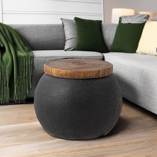 SUNBURY Outdoor Indoor Side Table, Accent Side Table, Decorative Garden Stool - Image 6