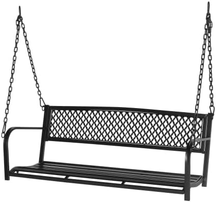 Bonnlo Metal Patio Porch Swing, 660 LBS Weight Capacity, by Bonnlo