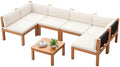 Devoko Outdoor Sectional Couch 7 Pieces Patio Sectional Sofa by DEVOKO