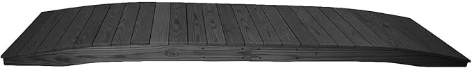 12 FT BLACK Amish Made Pinewood Heavy Duty Garden Bridge by Unknown