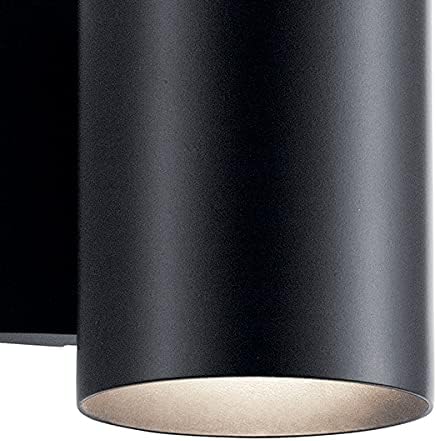 Kichler Cylinders 7" Outdoor Wall Sconce in a Black, 1-Light Exterior Wall Light - Image 2