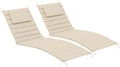 Sundale Outdoor Olefin Quilted Lounge Cushion Set of 2, Patio Foldable Chaise by SundaleOutdoor