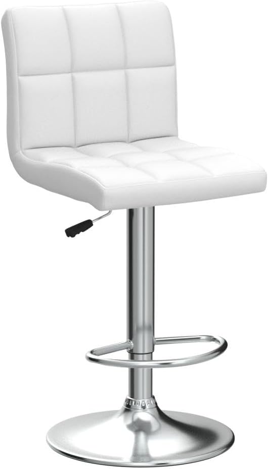 Leopard Bar Stools, Modern PU Leather Adjustable Swivel Bar Stool - Image 4