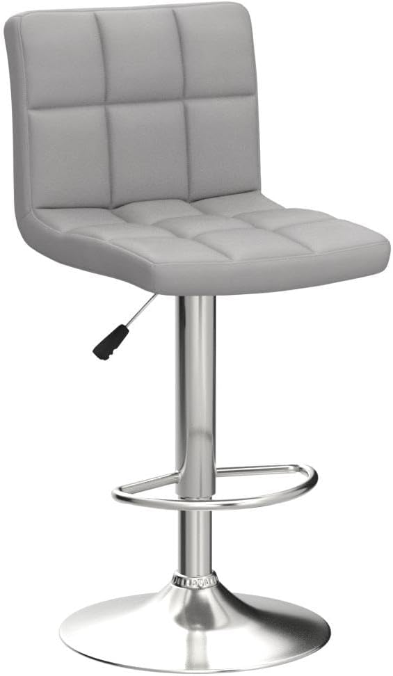 Leopard Bar Stools, Modern PU Leather Adjustable Swivel Bar Stool - Image 4