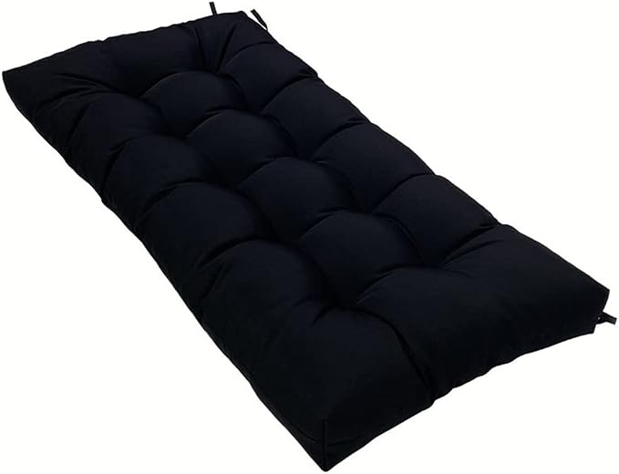 SEAHOME Waterproof Indoor/Outdoor Garden Bench Seat Cushions, Tufted Loveseat by SEAHOME
