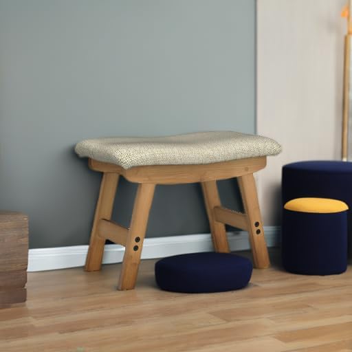 Foot Stool Ottoman Foot Rest Under Desk, Small Stool - Image 5