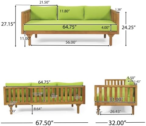 Christopher Knight Home Claremont Patio Sofa and Coffee Table Set, 2 Piece - Image 4