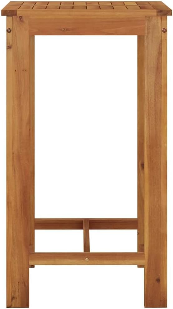 Patio Bar Table 23.6"x23.6"x41.3" Solid Wood Acacia - Image 4