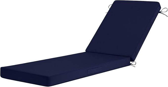 Basic Beyond Chaise Lounge Cushions Outdoor, 3-Layer Waterproof Outdoor by BasicBeyond
