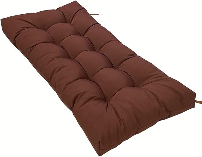 SEAHOME Waterproof Indoor/Outdoor Garden Bench Seat Cushions, Tufted Loveseat by SEAHOME